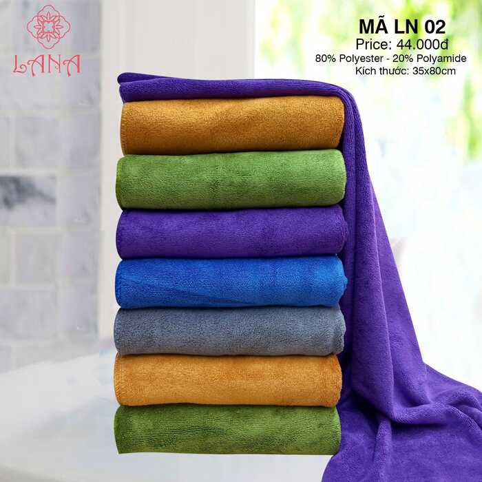 Khăn mặt sợi tre Lana