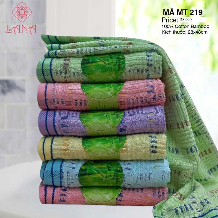 Khăn mặt sợi tre Lana