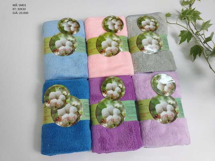 Khăn mặt siêu mền lana SM01