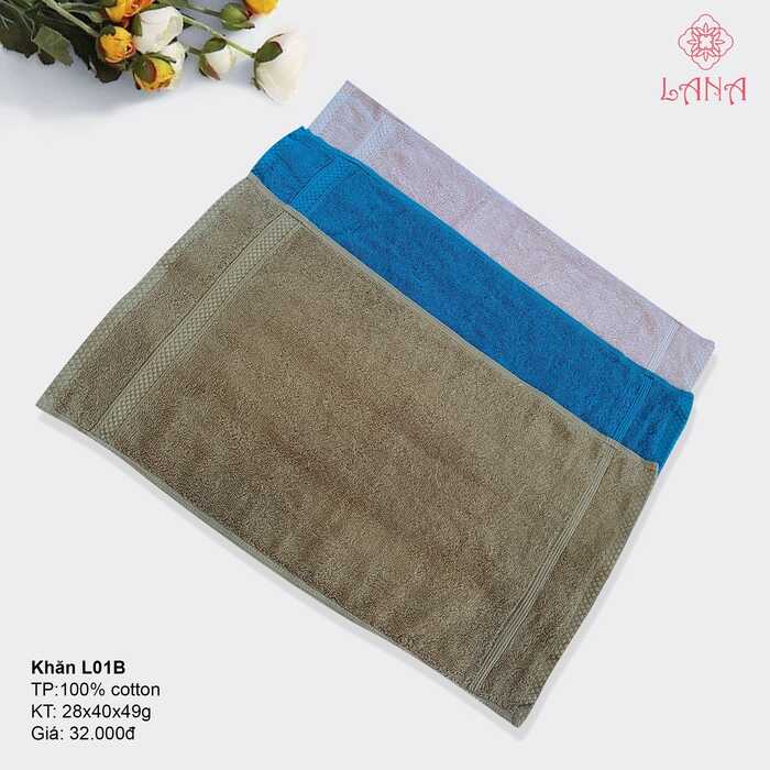 khăn mặt cotton L01B