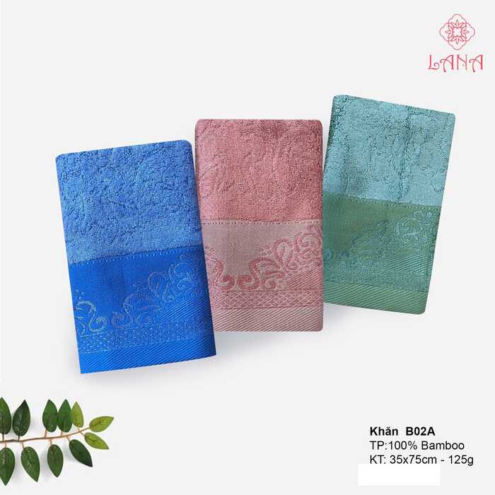 Khăn mặt sợi tre Lana B02A